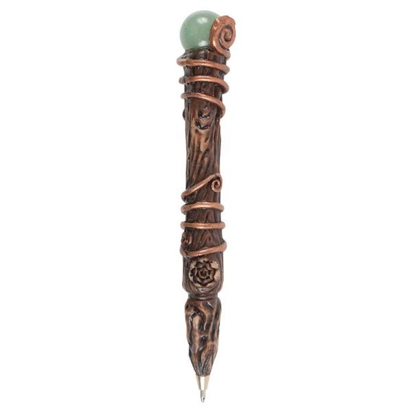 Abundance Green Aventurine Crystal Wand Pen - Image 4