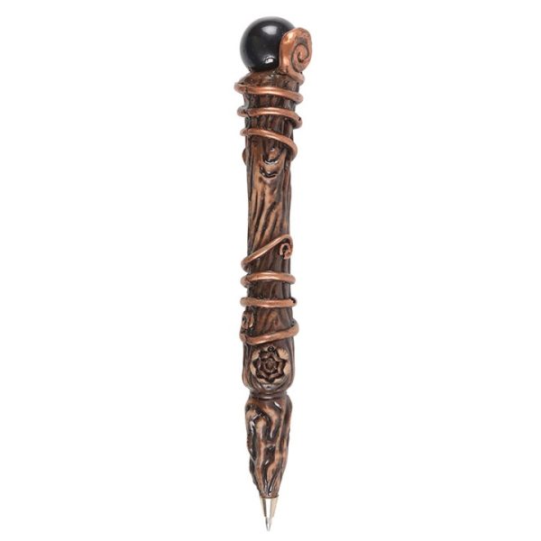 Protection Black Obsidian Crystal Wand Pen - Image 4