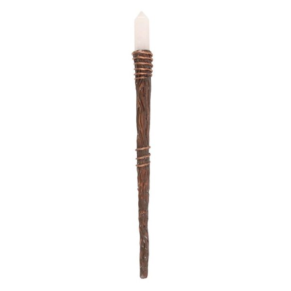 Thin Energy Clearing Aura Quartz Crystal Wand - Image 2